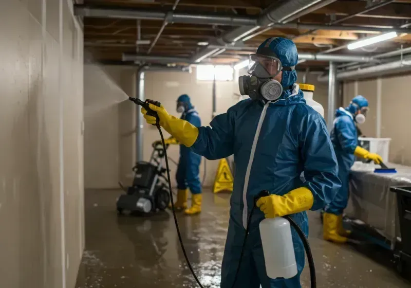 Basement Sanitization and Antimicrobial Treatment process in Weigelstown, PA